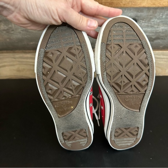 Converse All Star Chuck Taylor Low Ox Red Casual Sneakers  Mens 5 Women’s 7 - Picture 8 of 10